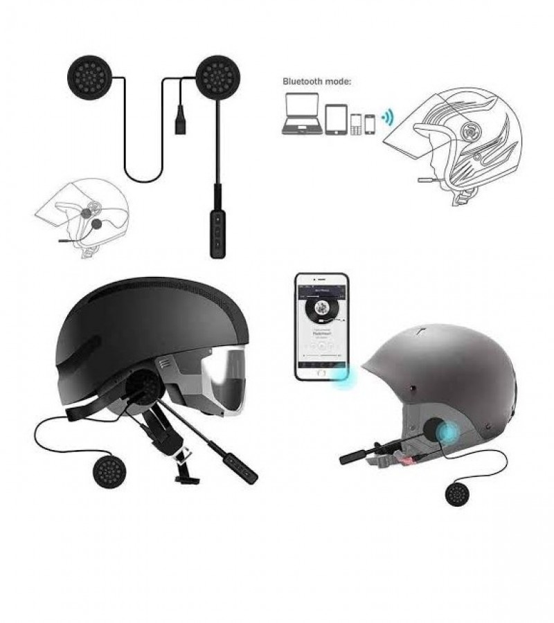 Wireless helmet set without helmet