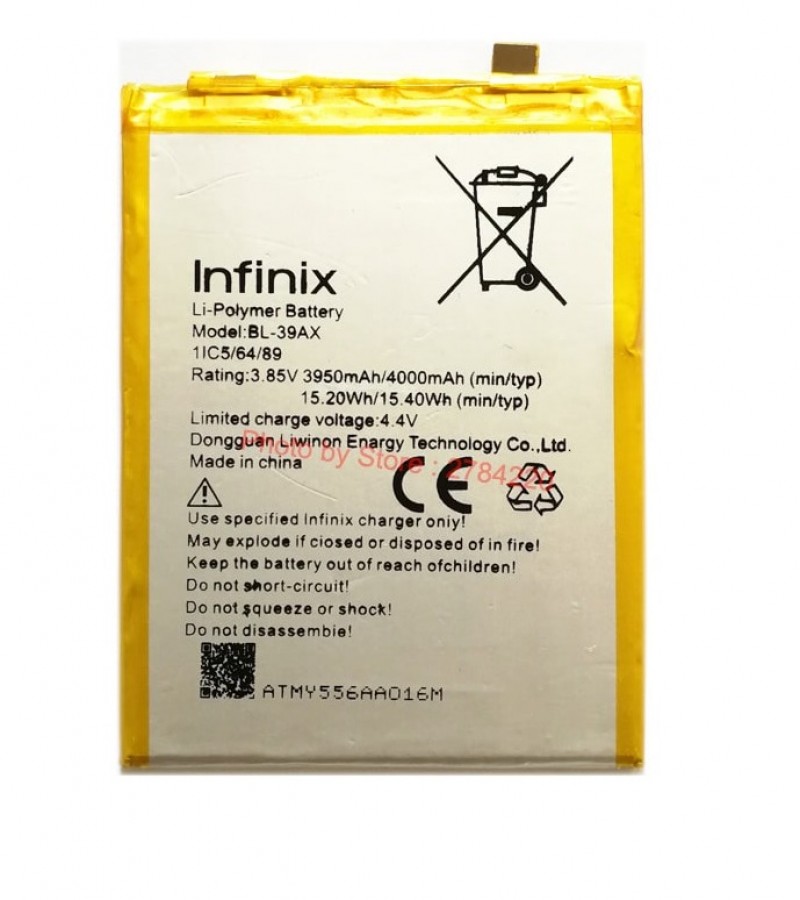Infinix Hot 4 X557 , Hot 4 Pro X556 Battery Replacement BL-39AX BL39AX Battery with 4000mAh Capacity