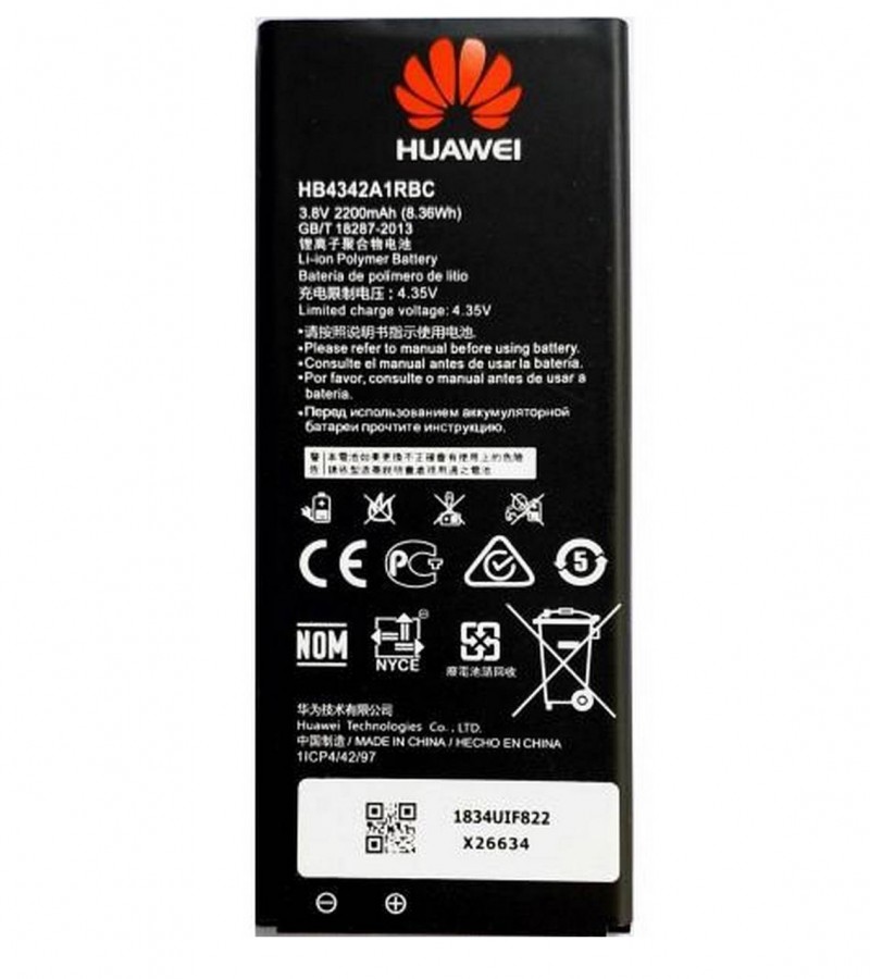 Huawei Honor 5A Battery Replacement HB4342A1RBC Battery with 2200mAh Capacity - Black