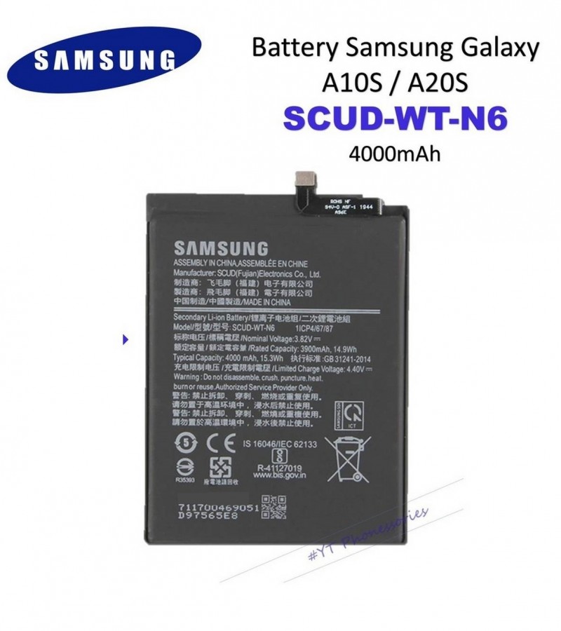 Samsung A10s / A20s Battery Replacement SCUD-WT-N6 Battery with 4000mAh Capacity-Black