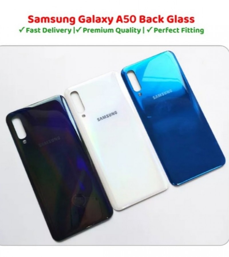Samsung A50 Back Glass Battery Cover Rear Door Housing Case For Samsung A50 Back Glass Battery Cover