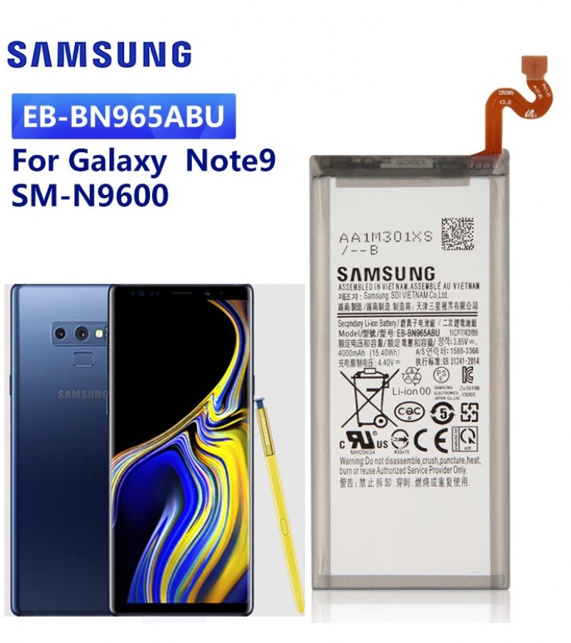 Samsung Note 9  Battery Replacement with 3.8V & 4000 mAh Capacity