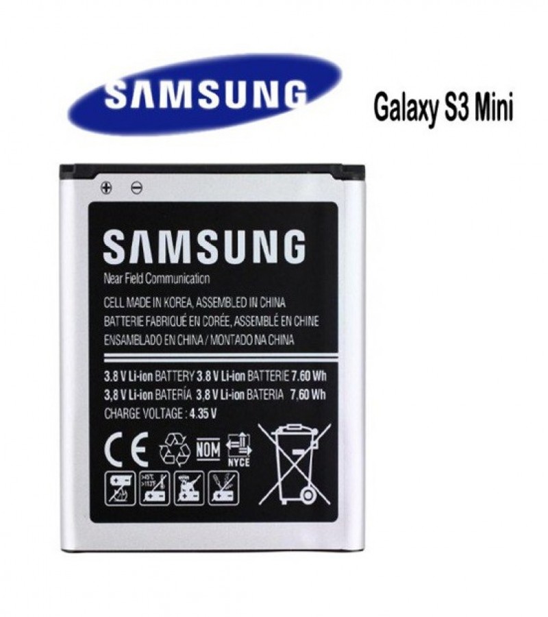 Samsung S3 Mini / S7562 Battery Replacement EB-L1M7FLU Battery with 1500mAh Capacity _ Black
